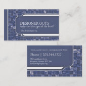 モダンな名刺|のタイル 名刺 (正面/裏面)