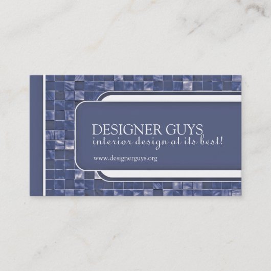 モダンな名刺|のタイル 名刺 (正面)