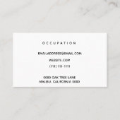 モダンな名刺 名刺 (裏面)