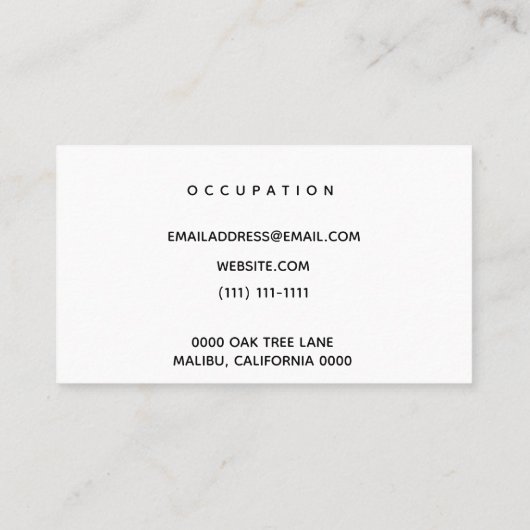 モダンな名刺 名刺 (裏面)