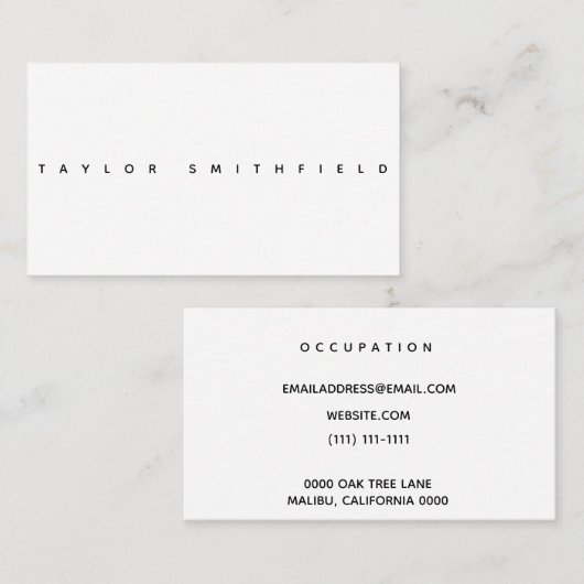 モダンな名刺 名刺 (正面/裏面)