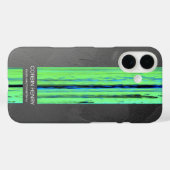 モダンな名前の抽象的なテクスチャiPhoneケース Case-Mate iPhoneケース (裏面 (横))