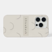 モダンな名前 iPhoneケース (裏面横)