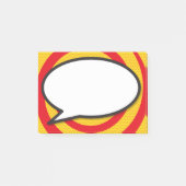 モダンな吹き出し 楽しいコミック ポストイット (正面)