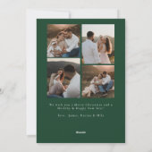 モダンな喜びのエレガントなホリデー写真カード シーズンカード (裏面)