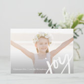 モダンな喜びのタイポグラフィ エレガントな写真 クリスマス (スタンド正面)