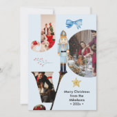 モダンな喜びの家族写真コラージュ シーズンカード (正面)