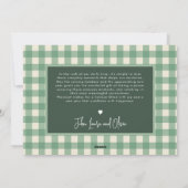 モダンな喜び エレガントなタイポグラフィー 緑 ミニマル フォト シーズンカード (裏面)