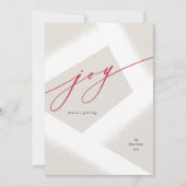 モダンな喜び シンプル アブストラクト 非写真 シーズンカード (正面)