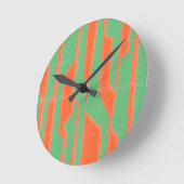 モダンな回路I ラウンド壁時計 (傾斜)