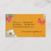 モダンな園芸名刺 名刺 (裏面)