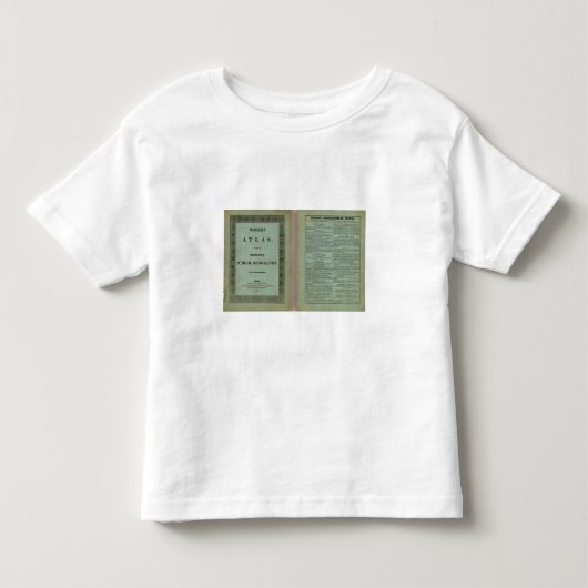 モダンな地図書 トドラーTシャツ (正面)