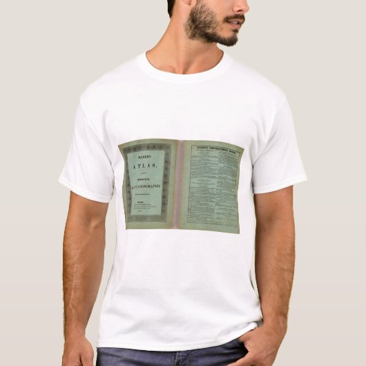 モダンな地図書 Tシャツ (正面)