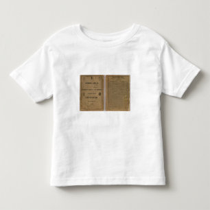 モダンな地理学の学校の地図書 トドラーTシャツ