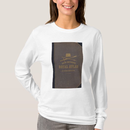 モダンな地理学の王室のな地図書 Tシャツ (正面)