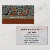 モダンな地衣の石の質 名刺 (正面/裏面)