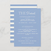 モダンな境界の優雅な結婚式の詳細カード エンクロージャーカード (正面/裏面)