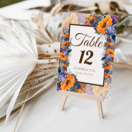 モダンな夏のスタイルのエレガントなテーブルカード テーブルナンバー