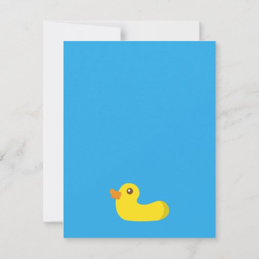 モダンな夏の誕生日のプールのパーティの招待状 招待状 (裏面)