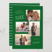 モダンな多写真コラージュカード シーズンカード (正面/裏面)