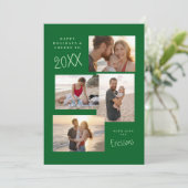 モダンな多写真コラージュカード シーズンカード (スタンド正面)