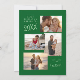 モダンな多写真コラージュカード シーズンカード