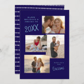 モダンな多写真コラージュカード シーズンカード (正面/裏面)