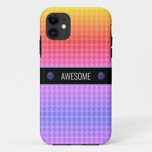 モダンな多色の水玉模様 Case-Mate iPhoneケース (裏面)