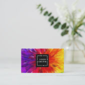 モダンな多色刷りの水彩画のカッコいいの抽象芸術 名刺 (スタンド正面)