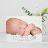 モダンな夢2の写真のベビーの誕生の発表 案内状 (スタンド正面)