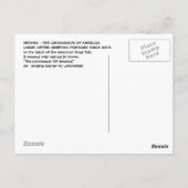 モダンな大きな文字のインディアナ州グリーティングポストカード! ポストカード (裏面)