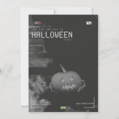 モダンな大人向けハロウィンパーティー招待状 招待状 (正面)