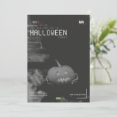 モダンな大人向けハロウィンパーティー招待状 招待状 (スタンド正面)