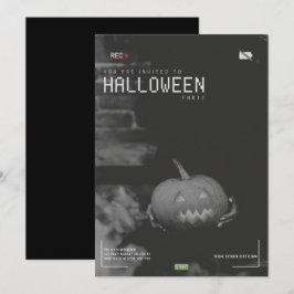 モダンな大人向けハロウィンパーティー招待状 招待状