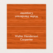 モダンな大工の建築業者 名刺 (外部フラット)