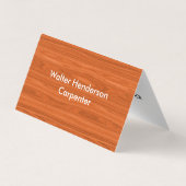 モダンな大工の建築業者 名刺 (裏面)