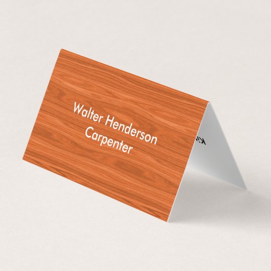 モダンな大工の建築業者 名刺 (裏面)