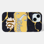 モダンな大文字のiPhoneケース - シンプルなカバー Case-Mate iPhoneケース (裏面 (横))