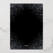 モダンな大晦日パーティー 箔シーズンカード (裏面)