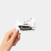 モダンな大理石のペンキの打撃の名前-バッジ バッジ (手持ち)