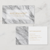 モダンな大理石の名刺 名刺 (正面/裏面)