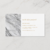 モダンな大理石の名刺 名刺 (裏面)