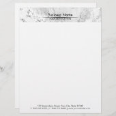 モダンな大理石の石造りの質のプロフェッショナル レターヘッド (正面/裏面)