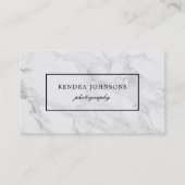 モダンな大理石 名刺 (正面)