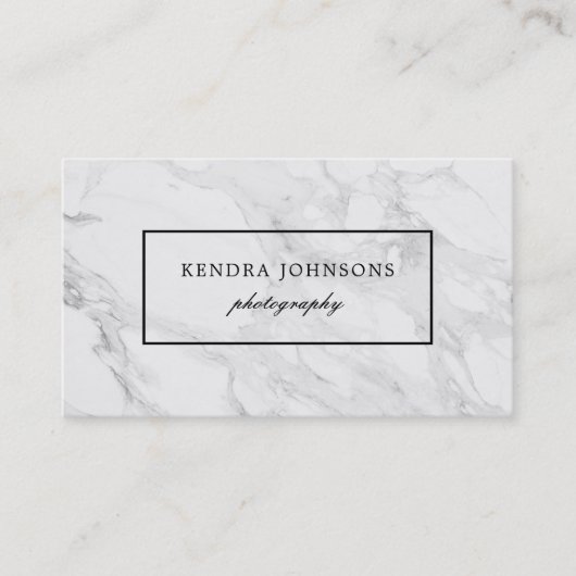 モダンな大理石 名刺 (正面)