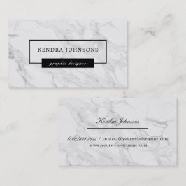 モダンな大理石 名刺