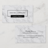 モダンな大理石 名刺 (正面/裏面)