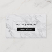 モダンな大理石 名刺 (正面)