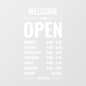 モダンな大胆な店の挨 ウィンドウサイン (シート)