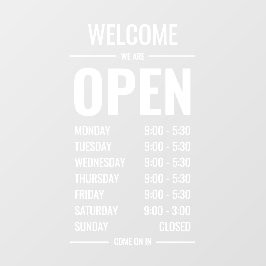 モダンな大胆な店の挨 ウィンドウサイン